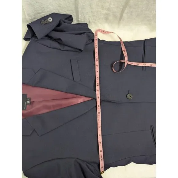 Asos Design Men's size 38" short Navy Blue suit jacket, blazer special occasion - Picture 8 of 8